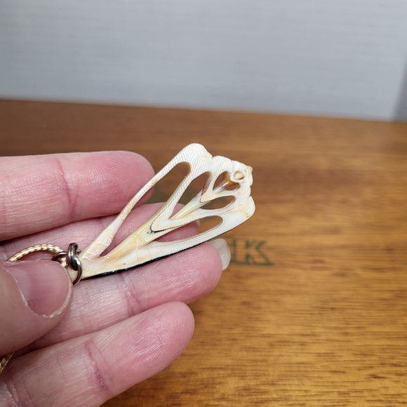 Vintage Natural Sea Shell Slice Necklace Pendant - Picture 13 of 14